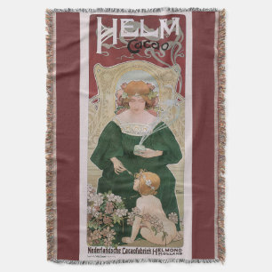 Vintages Jugendstil Helm Kacao von Privat Livemont Decke