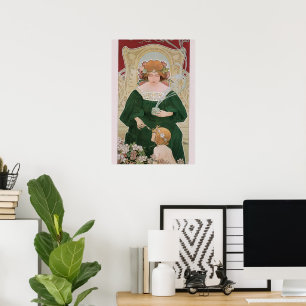 Vintages Jugendstil Helm Kacao von Privat Livemont Poster