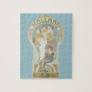Vintages Jugendstil, Holland Levensverzekering Puzzle