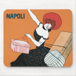 Vintages Jugendstil, italienische Frauenmode Mousepad