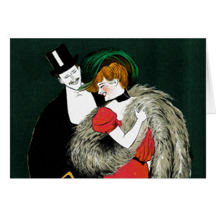 Vintages Jugendstil, italienische Mode-Liebe Roman