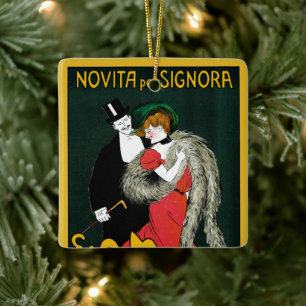 Vintages Jugendstil, italienische Mode-Liebe Roman Keramikornament