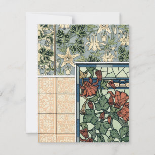 Vintages Jugendstil, Kolumbus Aquilegii-Blume