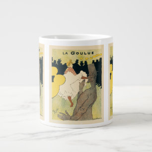 Vintages Jugendstil, La Goulue von Toulouse Lautre Jumbo-Tasse