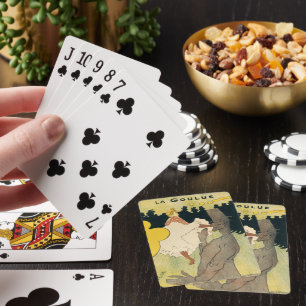 Vintages Jugendstil, La Goulue von Toulouse Lautre Spielkarten