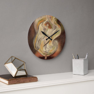 Vintages Jugendstil, La Loie Fuller Moderner Tänze Große Wanduhr