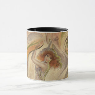 Vintages Jugendstil, La Loie Fuller Moderner Tänze Tasse