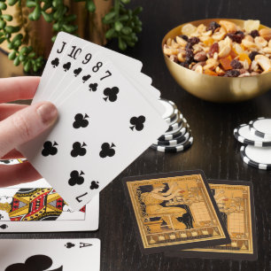 Vintages Jugendstil, Liebe erobert alles Wissensch Spielkarten