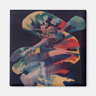Vintages Jugendstil, Loie Fuller bei Folies Berger Magnet