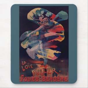 Vintages Jugendstil, Loie Fuller bei Folies Berger Mousepad