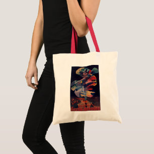 Vintages Jugendstil, Loie Fuller bei Folies Berger Tragetasche