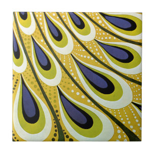 Vintages Jugendstil, Macmillans Pfauenfeder Fliese