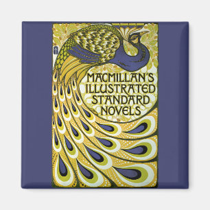 Vintages Jugendstil, Macmillans Pfauenfeder Magnet