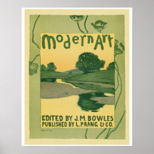 Vintages Jugendstil Moderne Kunst Poster