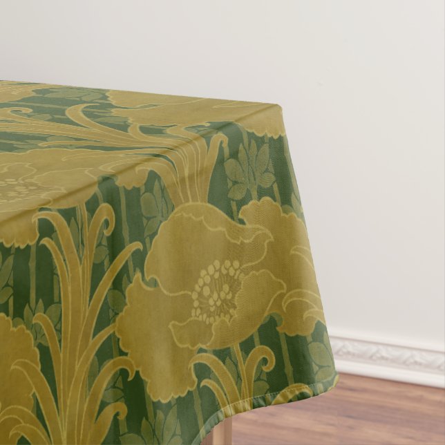 Vintages Jugendstil-Mohn-Blume-Muster Tischdecke (Beispiel)