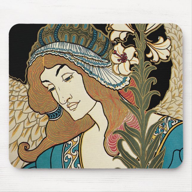 Vintages Jugendstil, Prangs Osterveröffentlichunge Mousepad (Vorne)