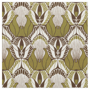 Vintages Jugendstil-Sigalion-Muster von K. Moser Stoff