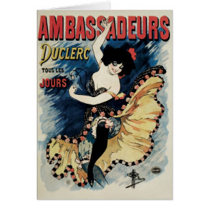 Vintages Jugendstil, Spanischer Flamenco-Tänzer