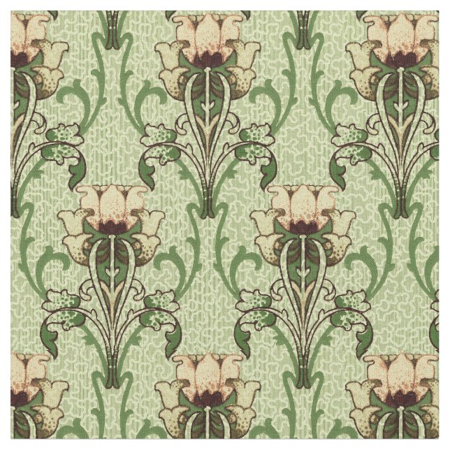 Vintages Jugendstil Stoff (Nahaufnahme)