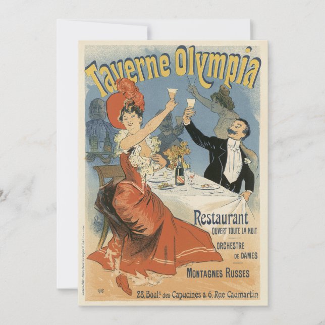 Vintages Jugendstil, Taverne Olympia Restaurant (Vorderseite)
