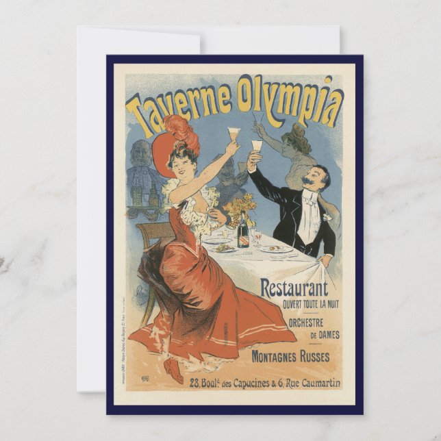 Vintages Jugendstil, Taverne Olympia Restaurant (Vorderseite)
