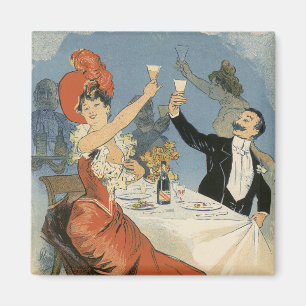Vintages Jugendstil, Taverne Olympia Restaurant Magnet