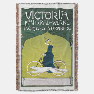 Vintages Jugendstil, Victoria Fahrrad Werke, Rehm Decke
