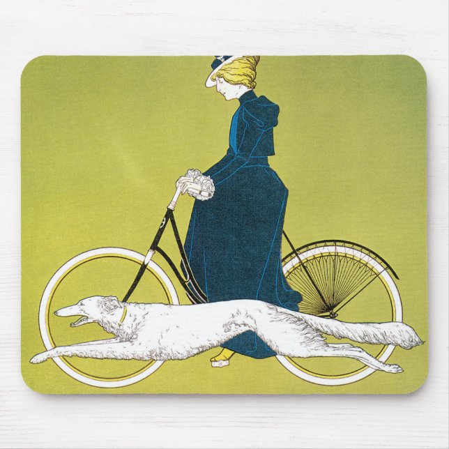 Vintages Jugendstil, Victoria Fahrrad Werke, Rehm Mousepad (Vorne)