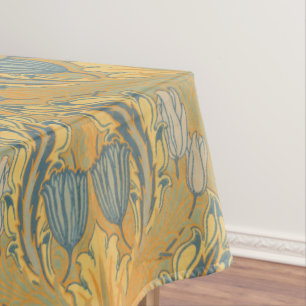Vintages Jugendstil Walter Crane Tulip Muster Tischdecke