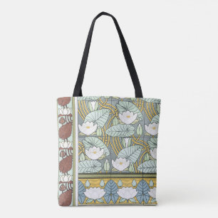 Vintages Jugendstil, Wasserlilie Garten Blume