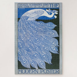 Vintages Jugendstil-Werbeplakat - Pfau Puzzle