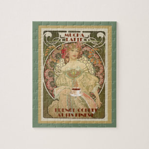 Vintages Kaffee-Plakat-Puzzlespiel Puzzle