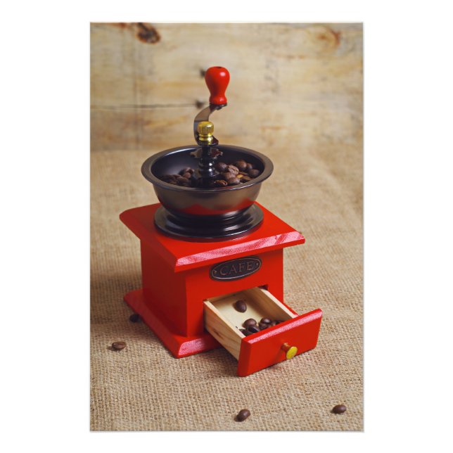 Vintages Kaffeemaschine Fotodruck (Vorne)