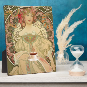 Vintages Kaffeeposter Fotoplatte