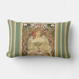 Vintages Kaffeeposter Lendenkissen