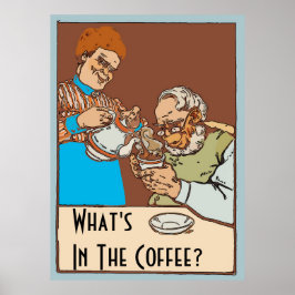 Vintages Kaffeeposter, Text ändern Poster