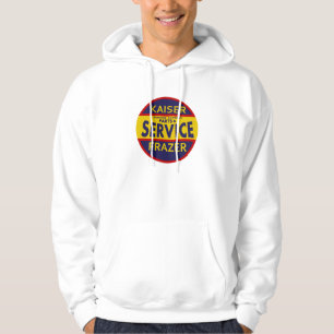 Vintages Kaiser-Frazer-Dienstzeichen rot/blau Hoodie