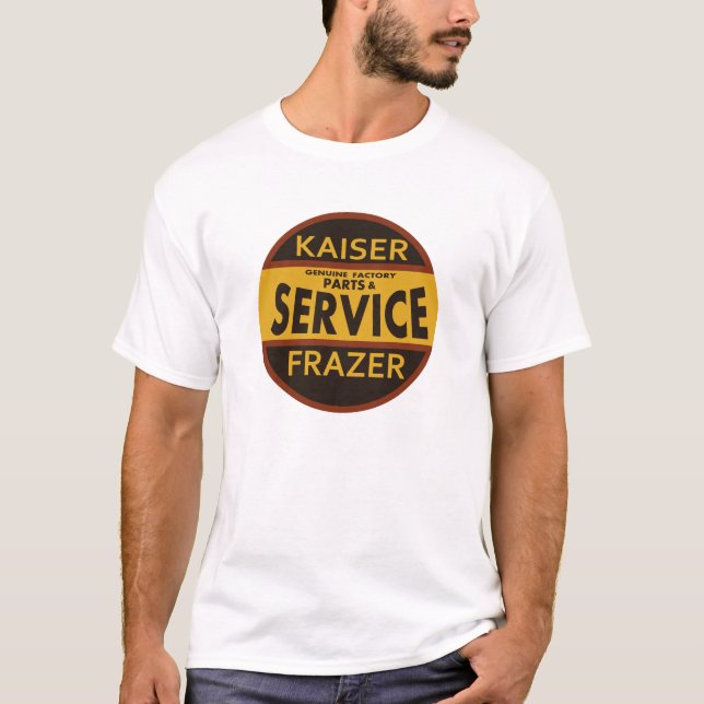 Vintages Kaiser-Frazer-Service-Zeichen T-Shirt (Vorderseite)