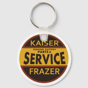 Vintages Kaiser-Frazer-Servicezeichen Schlüsselanhänger