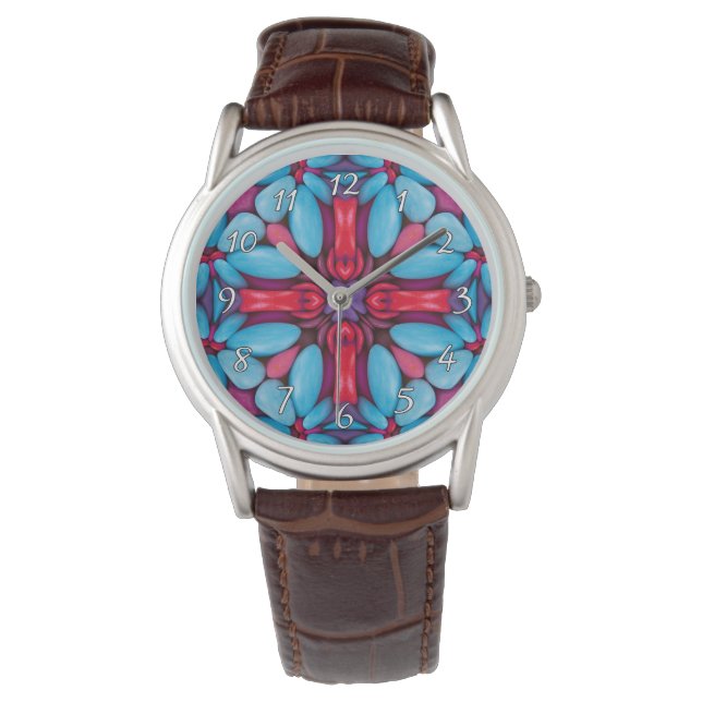 Vintages Kaleidoskop Armbanduhr (Vorderseite)