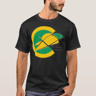 Vintages kalifornisches Hockey Retro Golden Siegel T-Shirt