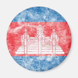 Vintages Kambodscha Magnet