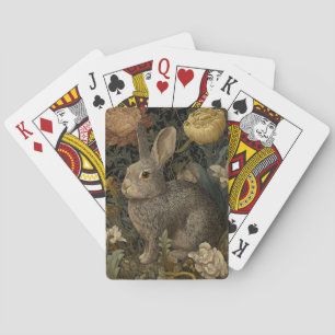 Vintages Kaninchen Spielkarten