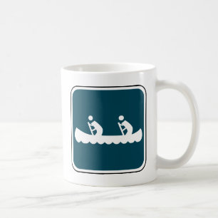 Vintages Kanu-Zeichen Tasse