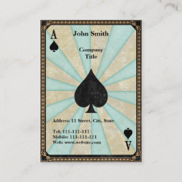 Vintages Karoass Visitenkarte