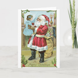 Vintages Karten-Weihnachtsmanns des Weihnachten045 Feiertagskarte