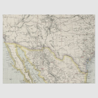 Vintages Kartendesign 8 Seidenpapier