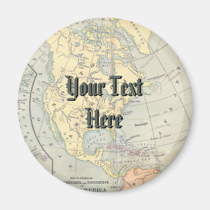 Vintages Kartenmagnet Magnet