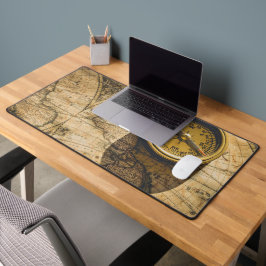 Vintages Kartenreisedatum Schreibtischunterlage