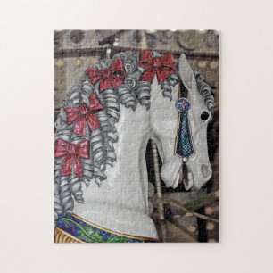 Vintages Karussellpferdepuzzlespiel Puzzle